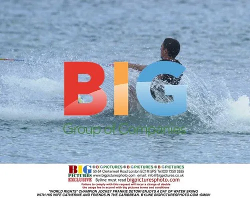 Frankie Detori Water Skiing in the Caribbean