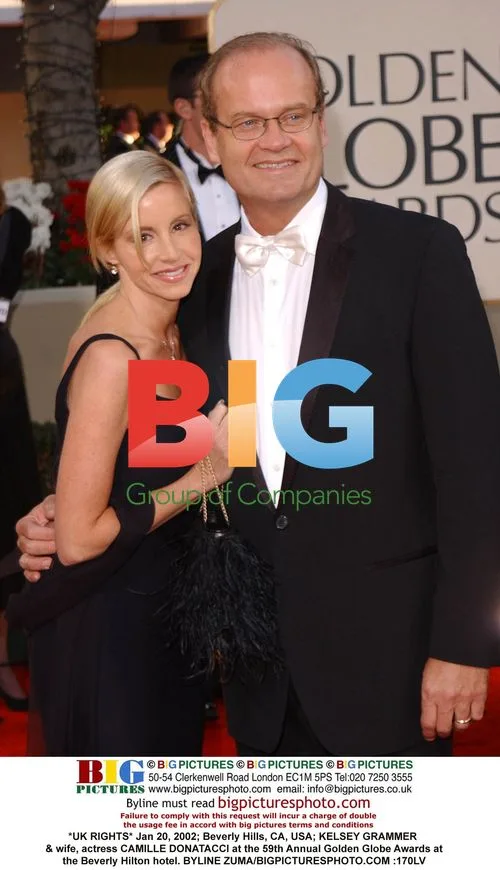 Kelsey Grammer & wife at Golden Globes