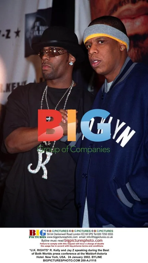 R. Kelly and Jay Z at Best of Both Worlds press conference