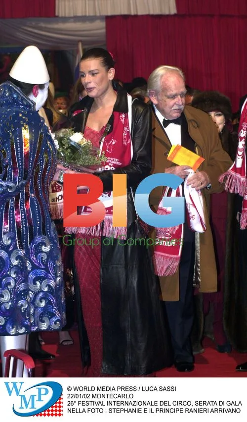 Stephanie and Prince Rainier at Circus Gala