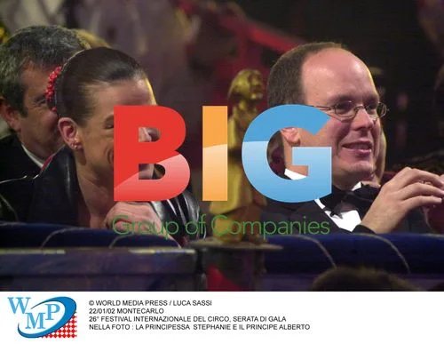 Princess Stephanie and Prince Albert at Monaco Circus Festival
