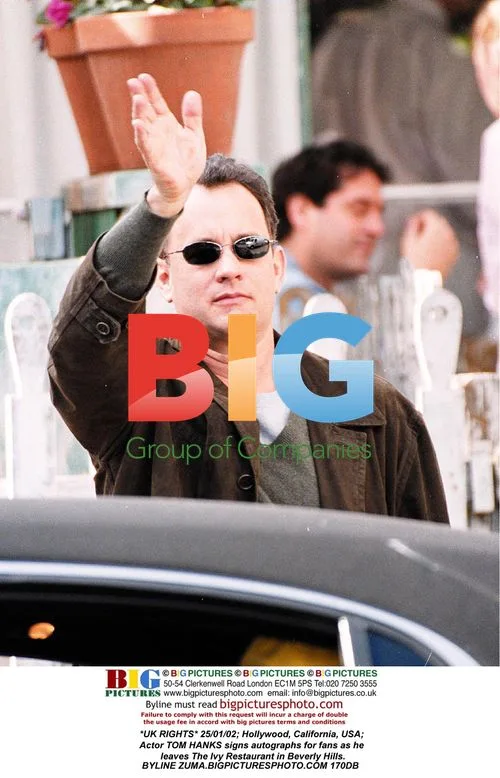 Tom Hanks signs autographs at The Ivy