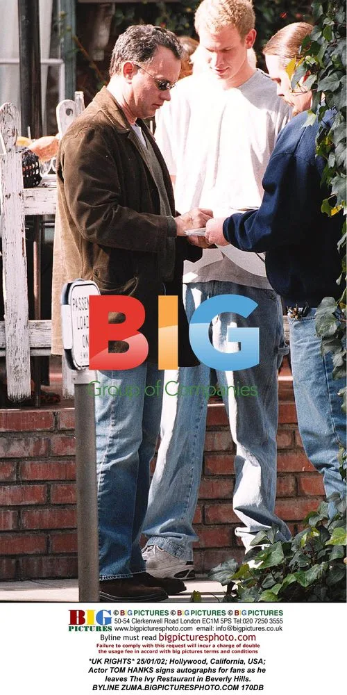 Tom Hanks signs autographs in Beverly Hills