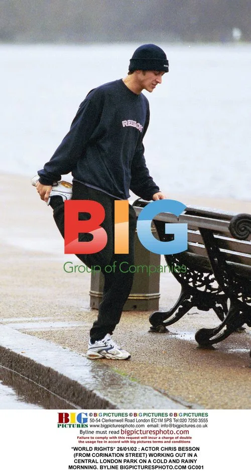 Chris Besson Working Out in London Park