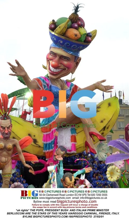 Viareggio Carnival Characters in Italy
