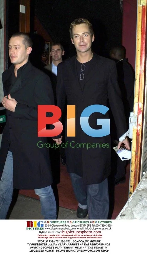 Julian Clary Arrives at Taboo Play