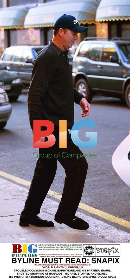 Troubled Comedian Michael Barrymore Shops at Harrods