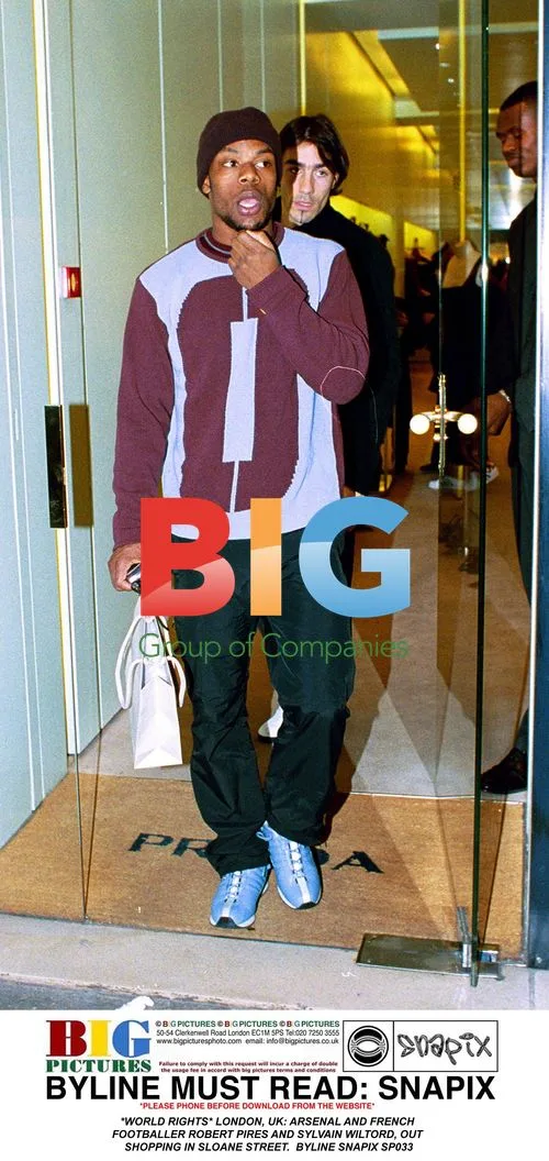 Robert Pires and Sylvain Wiltord Shopping