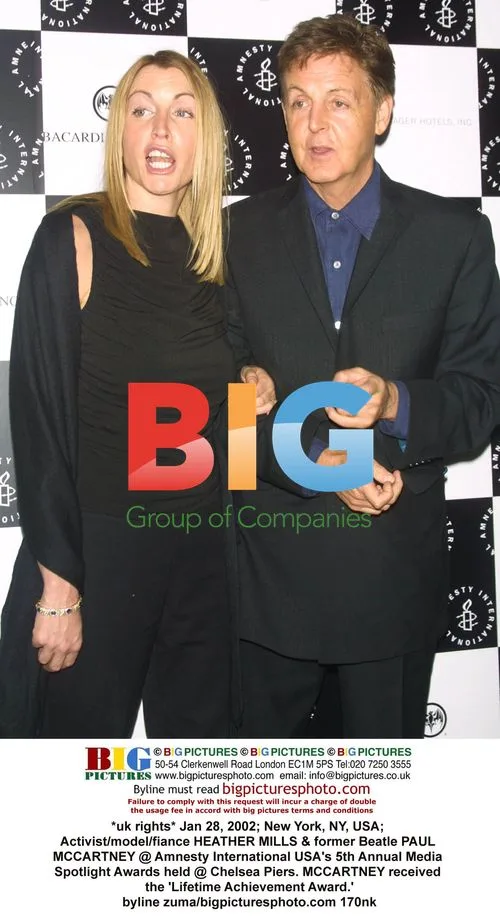 Heather Mills & Paul McCartney at Amnesty Awards