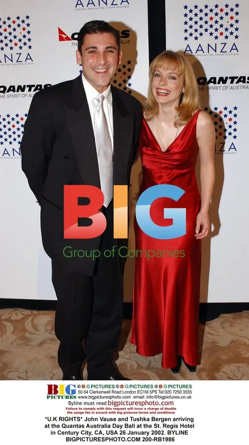 John Vause and Tushka Bergen at Quantas Australia Day Ball