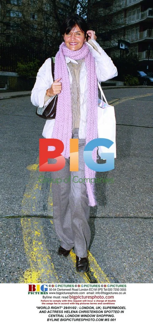 Supermodel Helena Christenson Window Shopping in London