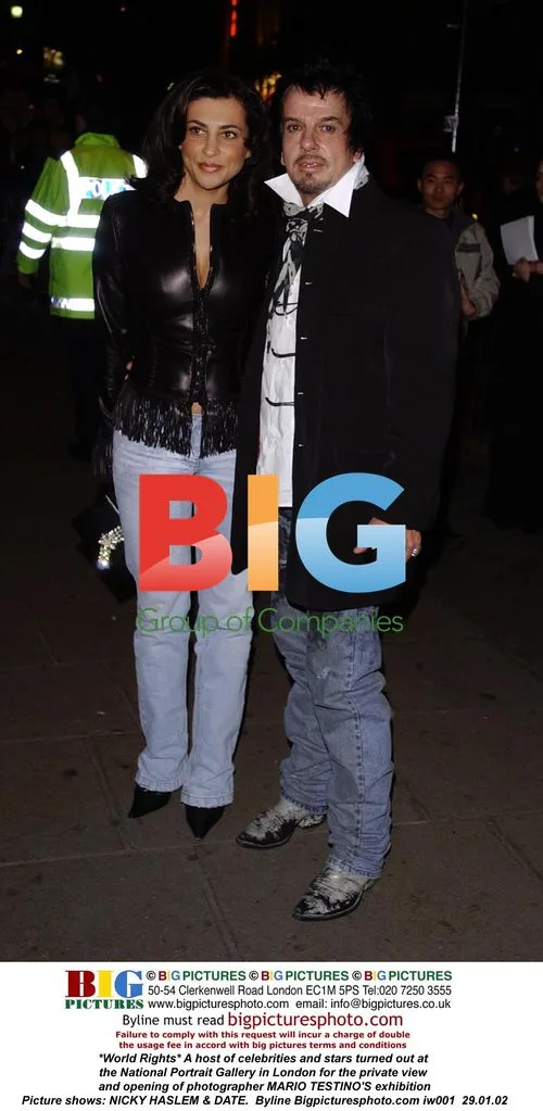 NICKY HASLEM & DATE at Mario Testino Exhibition