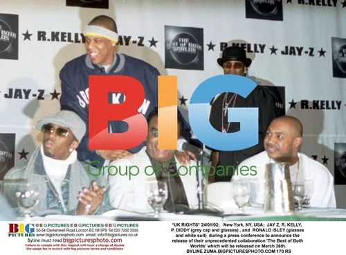 JAY Z, R. KELLY, P. DIDDY, RONALD ISLEY press conference