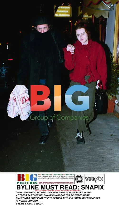 Tim Burton and Helena Bonham-Carter Shopping