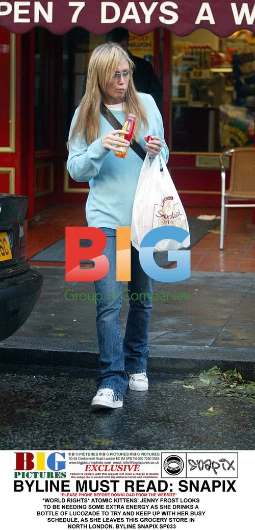 Atomic Kitten's Jenny Frost Refueling
