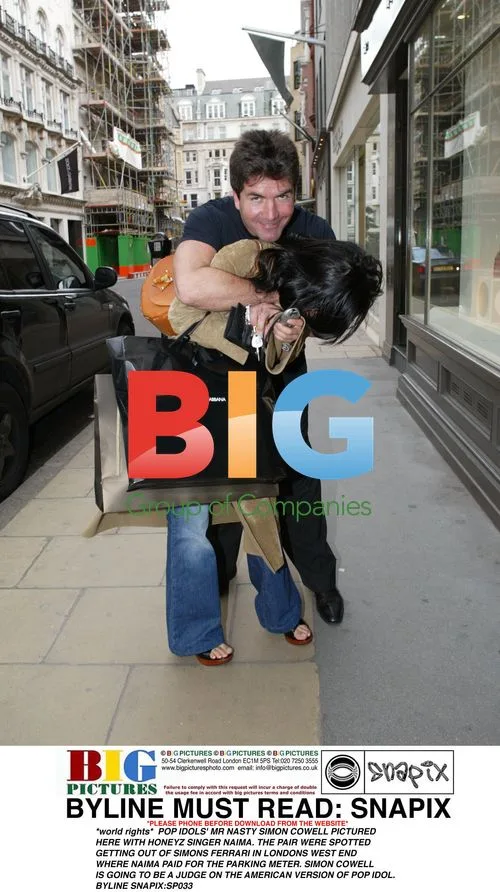 Simon Cowell and Naima from Honeyz