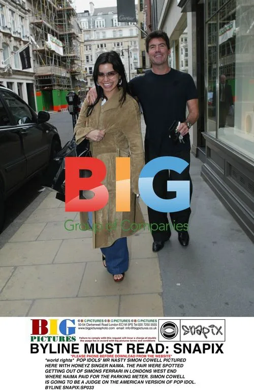 Simon Cowell and Naima from Honeyz