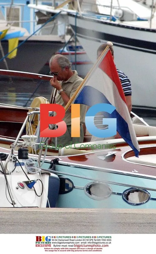 King Carl Gustav & Queen Silvia on Boat in French Riviera