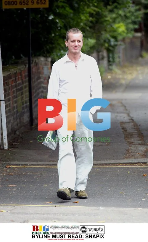 TV Comedian Frank Skinner Seen in North London