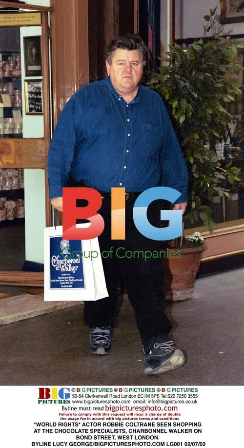 Robbie Coltrane Shopping at Chocolate Shop
