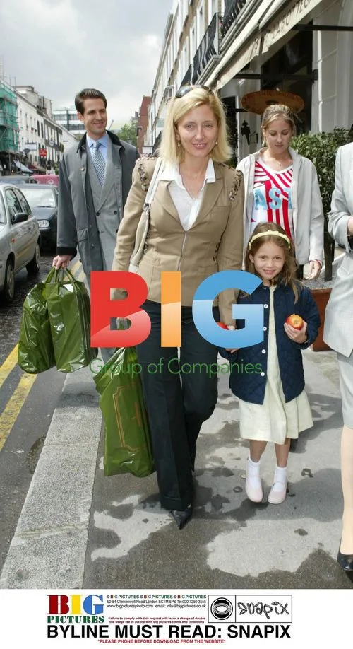 PRINCE PAVLOS, MARIE CHANTAL and family leaving London restaurant