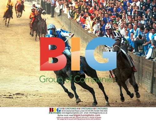 Palio di Siena horse race in Siena, Italy