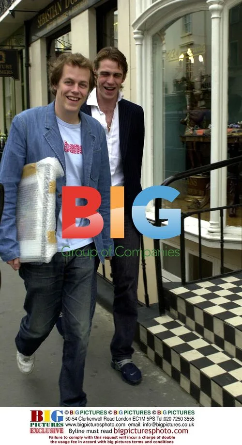 Tom Parker-Bowles & Friend Leaving London Restaurant