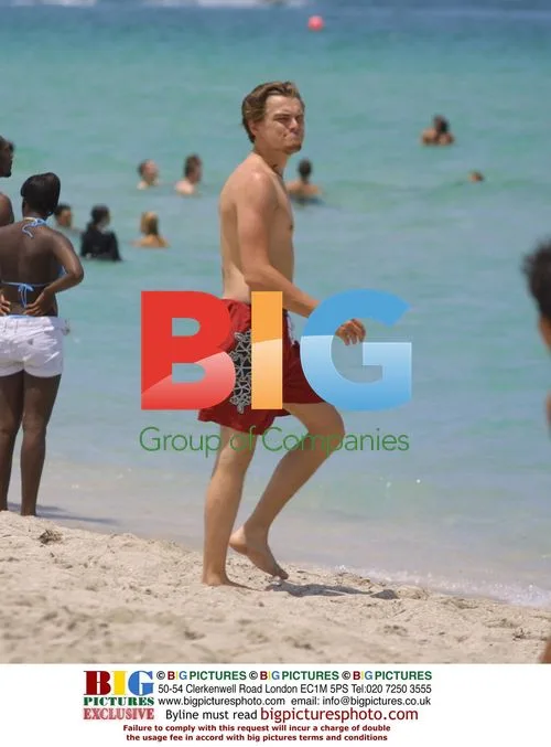 DiCaprio and Maguire on Miami Beach