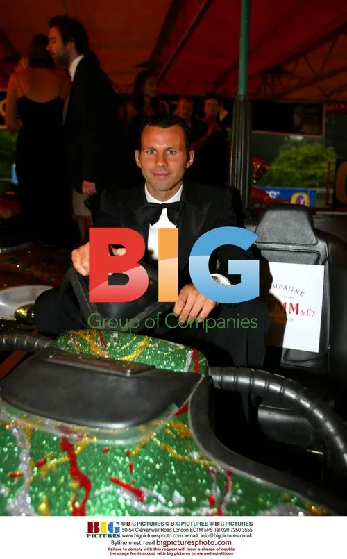 Ryan Giggs on dodgems at Drivers' Ball