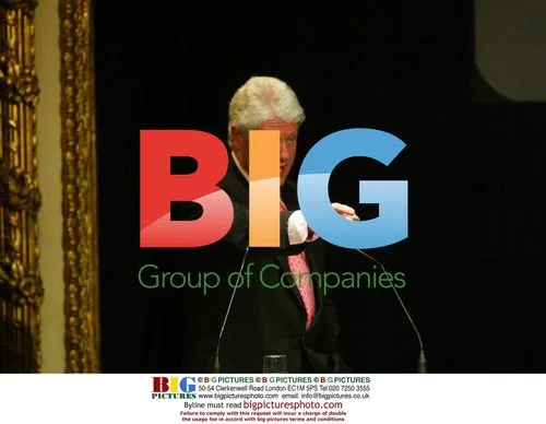 Bill Clinton Speaks at Grand Hotel in Stockholm