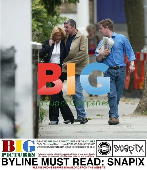 David Easter strolls with friends in London