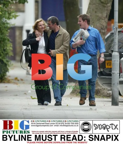 David Easter strolls with friends in London