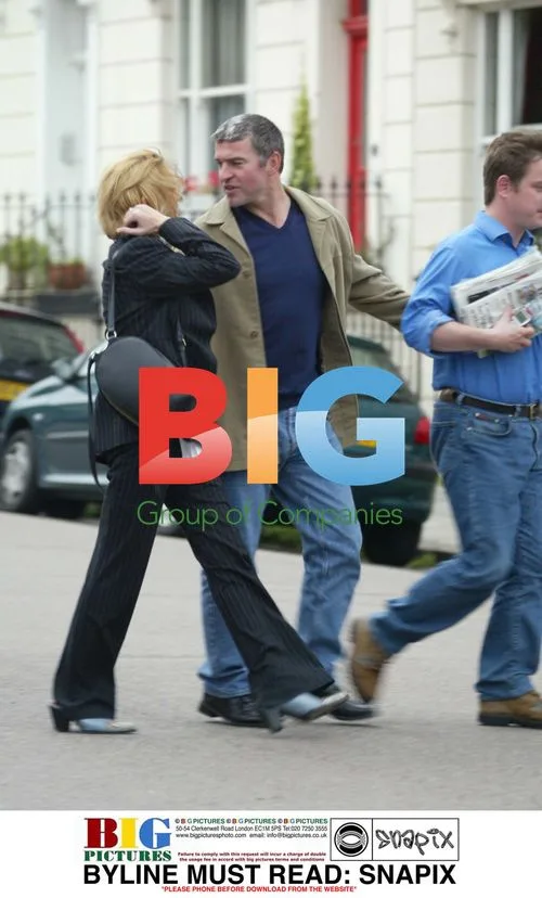 David Easter strolls with friends in London