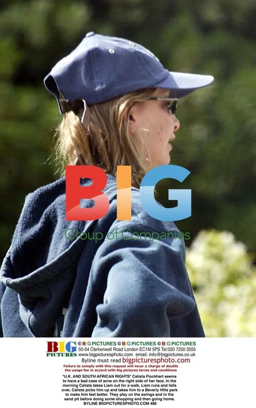 Calista Flockhart with son Liam at park