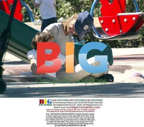 Calista Flockhart out with son Liam