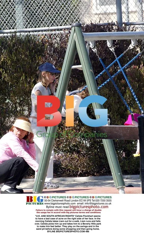 Calista Flockhart takes son Liam to park