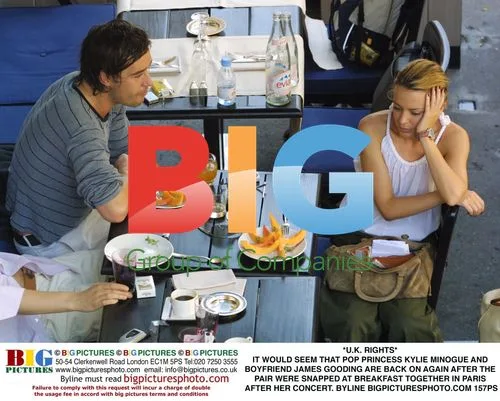 Kylie Minogue and James Gooding in Paris