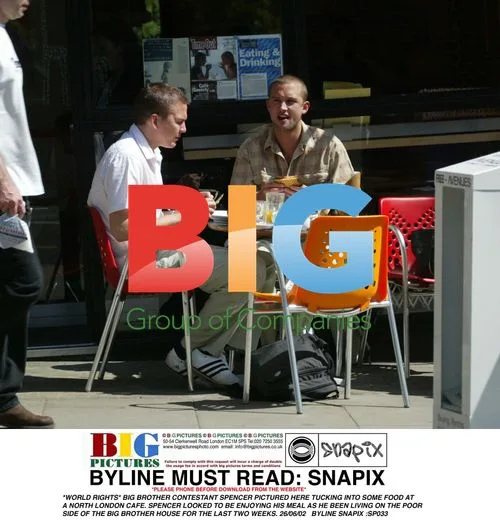 Big Brother's Spencer at Cafe