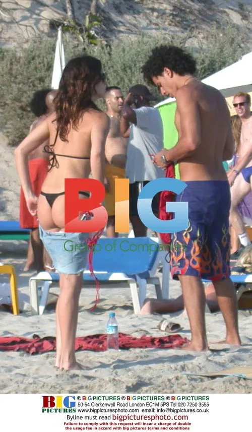 Paz Vega and Orson Salazar on Ibiza beach