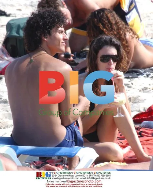 Paz Vega and Husband Orson Salazar on Ibiza Beach