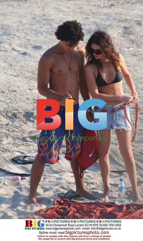 Paz Vega and Husband Orson Salazar on Ibiza Beach