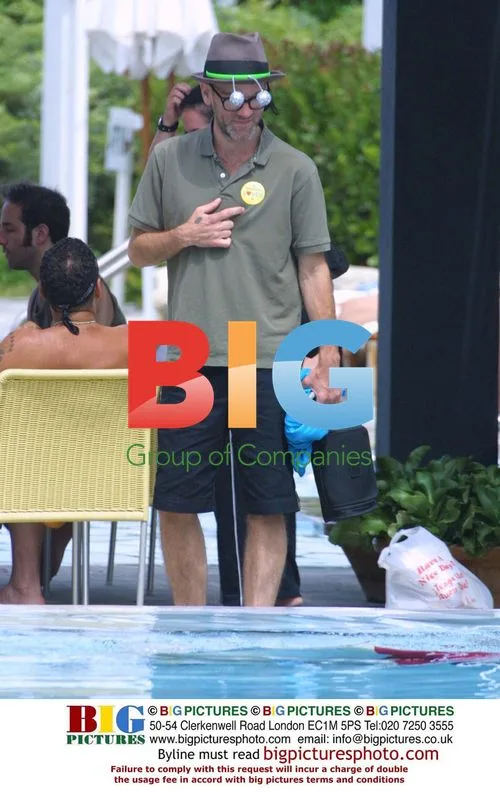 R.E.M's Michael Stipe relaxes on Miami Beach