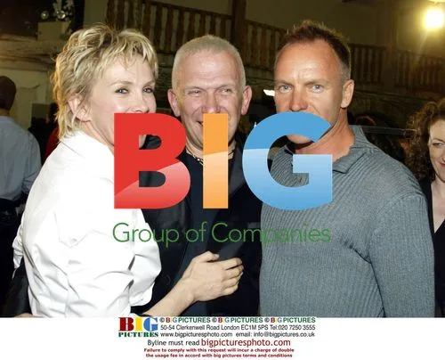 JP Gaultier with Trudie Styler and Sting at Paris Fashion Week