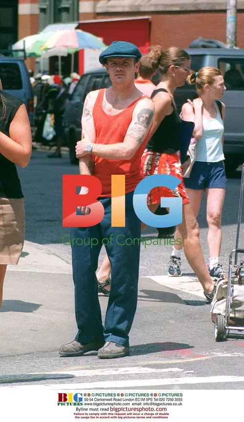 Flea from Red Hot Chili Peppers leaving NYC hotel