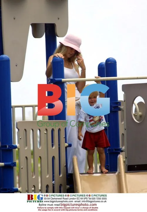Samantha Torres Seen with Son in Miami Beach