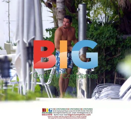 Dean Cain Plays with Son in Miami