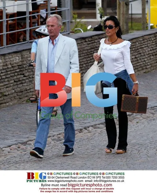 Sven Goran Eriksson and Nancy Dell'Olio in Båstad