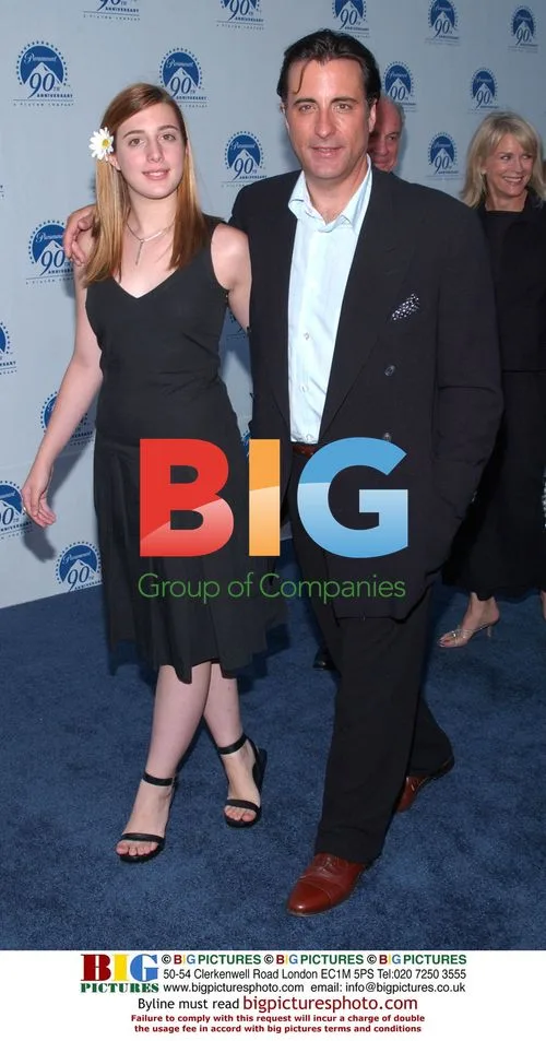 Andy Garcia with daughter at Paramount event