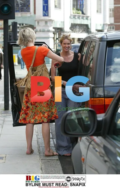 Elle Macpherson and Nicola Formby in West London
