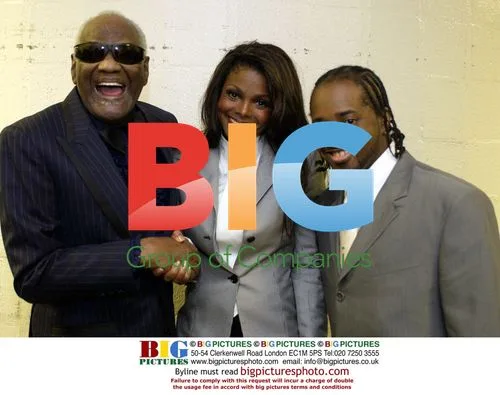 Ray Charles, Janet Jackson and Jermaine Dupri at Atlanta Heroes Awards